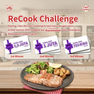 ReCook Challenge Grilled Salmon With Oregano